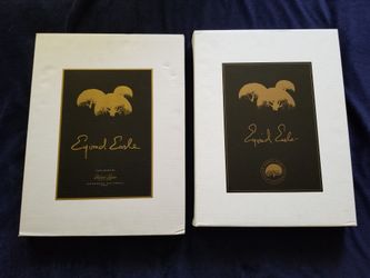 Rare Eyvind Earle Collected Art & Poems Vol 1 & 2 Hardback Signed