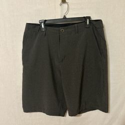 Volcom charcoal Flat Front Shorts Tailored Style