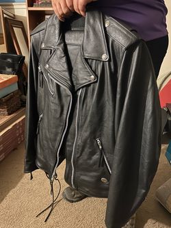 Harley Davidson Jacket(W/L) & Chaps (W/M)  $275 Basically brand new