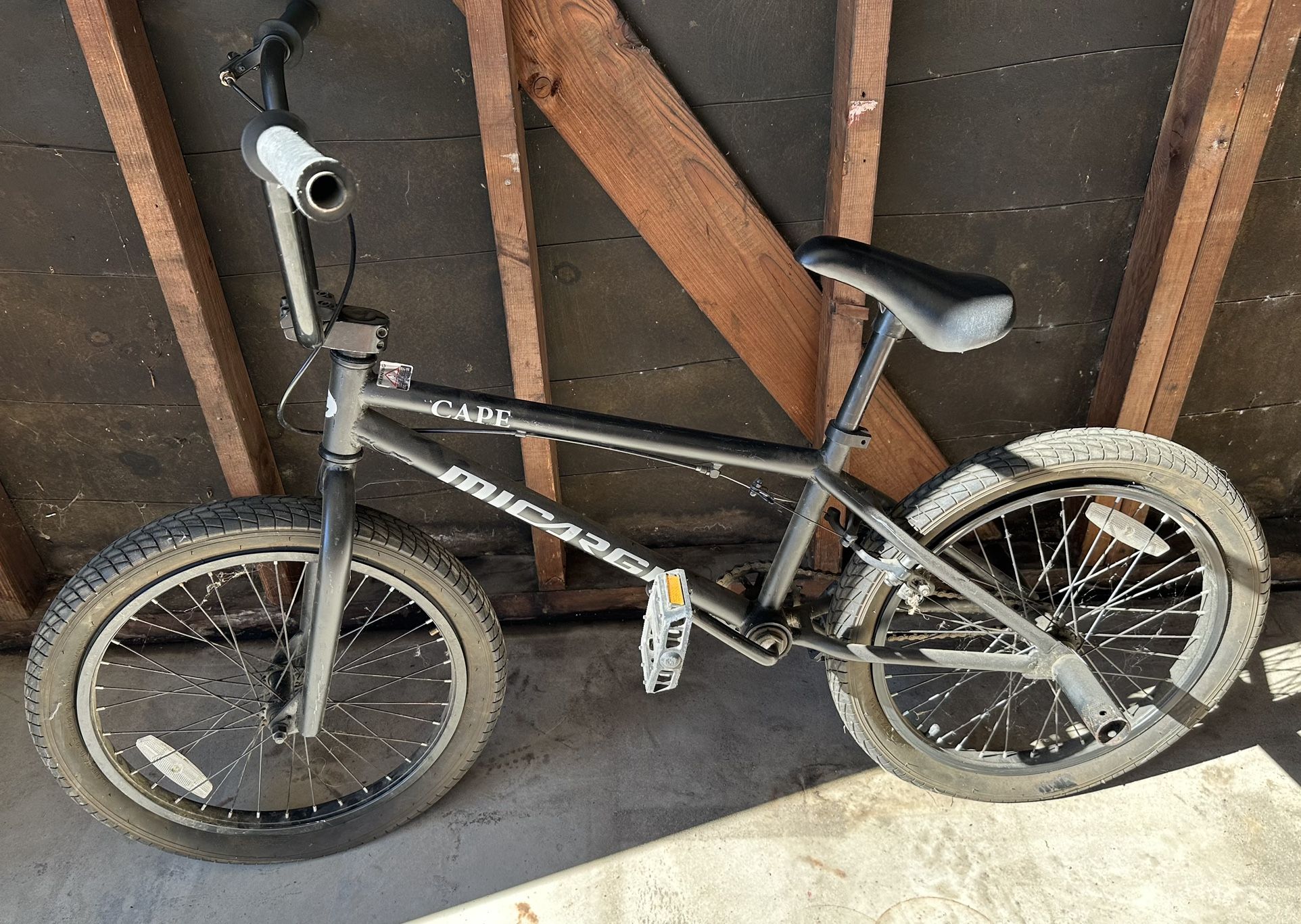 Micargi Cape Men's 20 Inch Wheel BMX Bicycle BLACK 