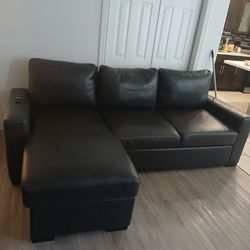Leather couch
