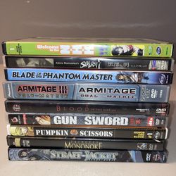 9 Anime DVD’s 