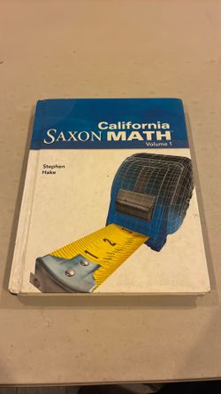 California Saxon math volume 1