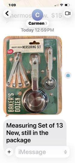 New set of 13 measuring spoons