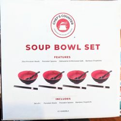 Soup Bowl Set Pho Ramen Noodle (Brand New)