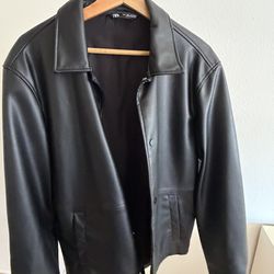 Zara leather jacket