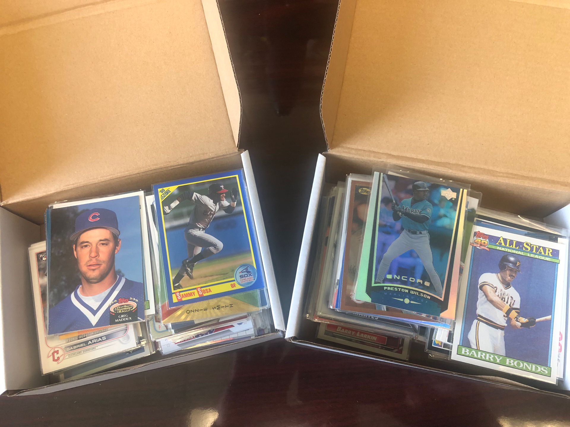 2 Small Boxes Of Baseball Cards