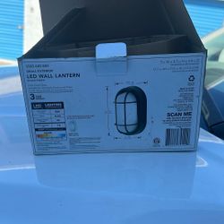 Small Led Wall Lantern Hampton Bay