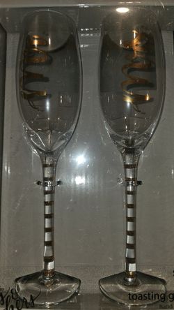 Toasting Glasses And Guest Book 