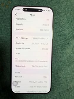 Apple iPhone 16 Pro Max 256GB Unlocked