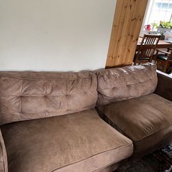 Faux Suede Couch