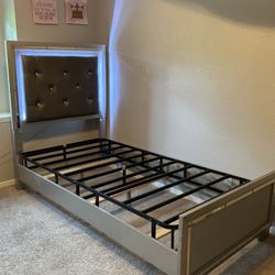 Twin Bed With LED Lights 