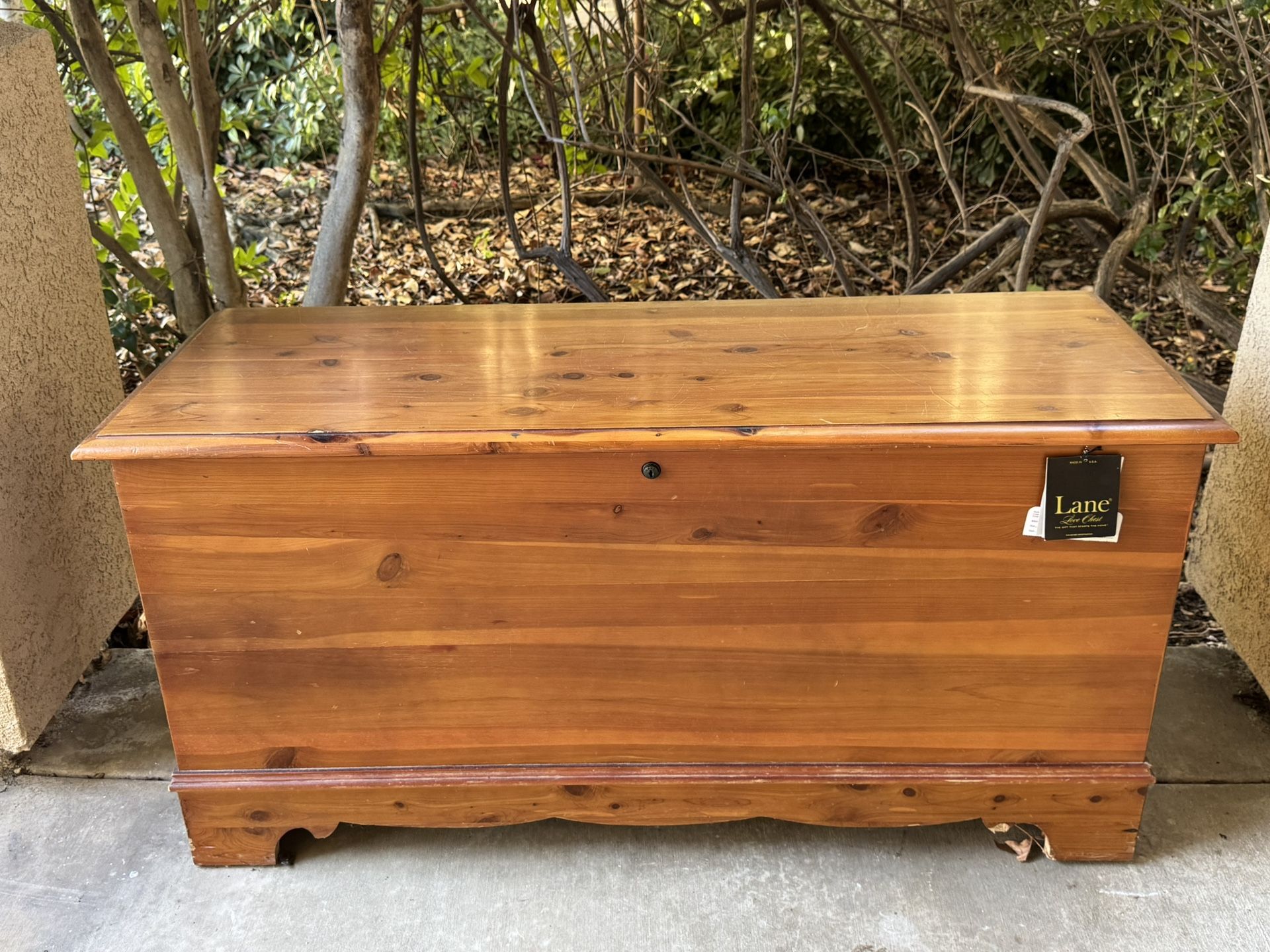Vintage Lane Wooden Cedar Chest Storage Bench Blanket Box Furniture