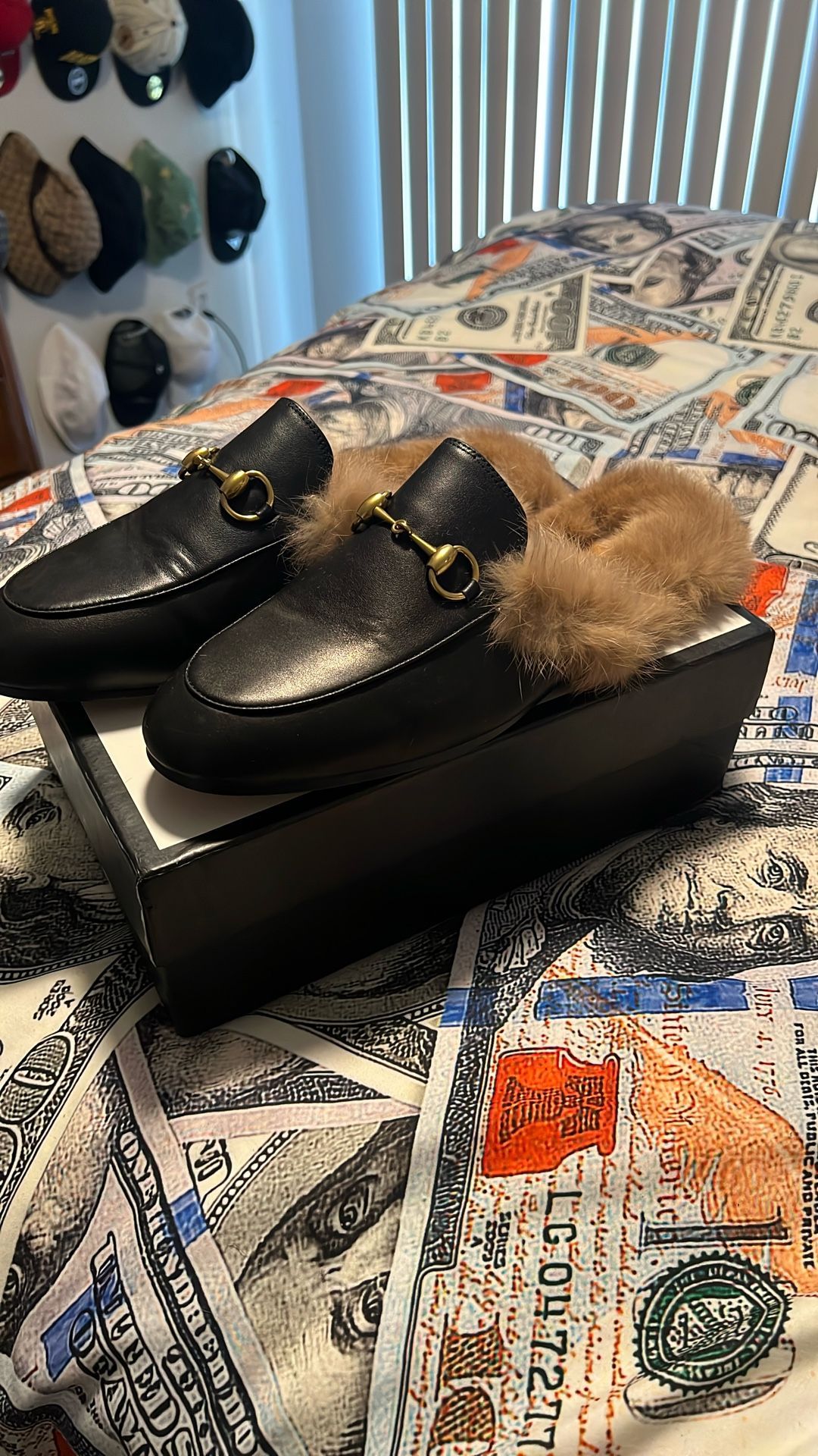 Gucci Fur Slippers