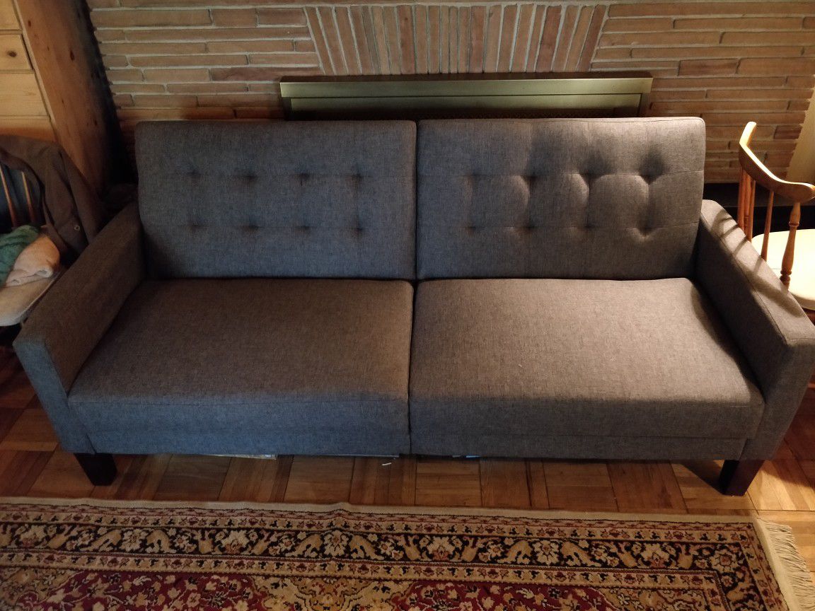 porter fabric tufted sofa bed