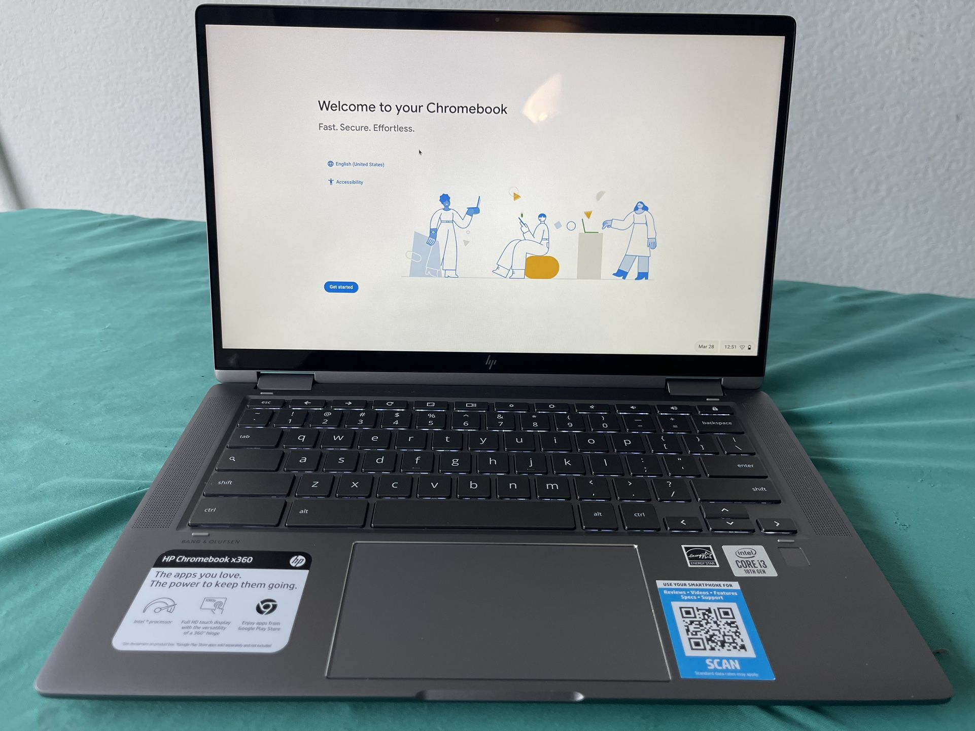 Hp Chromebook Touchscreen Laptop/tablet 