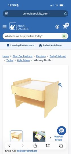 Beautiful Neutral Kids Children’s Play Light Table