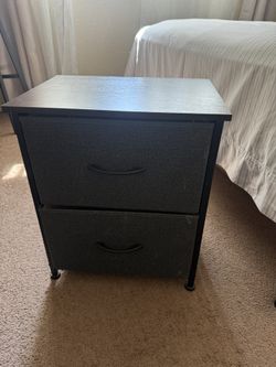 Small Dresser With 2 Fabric Drawers