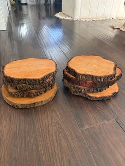 8 (12-13”in) wood center pieces