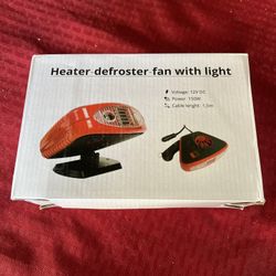 150W 12V Heater-defroster-fan With Light