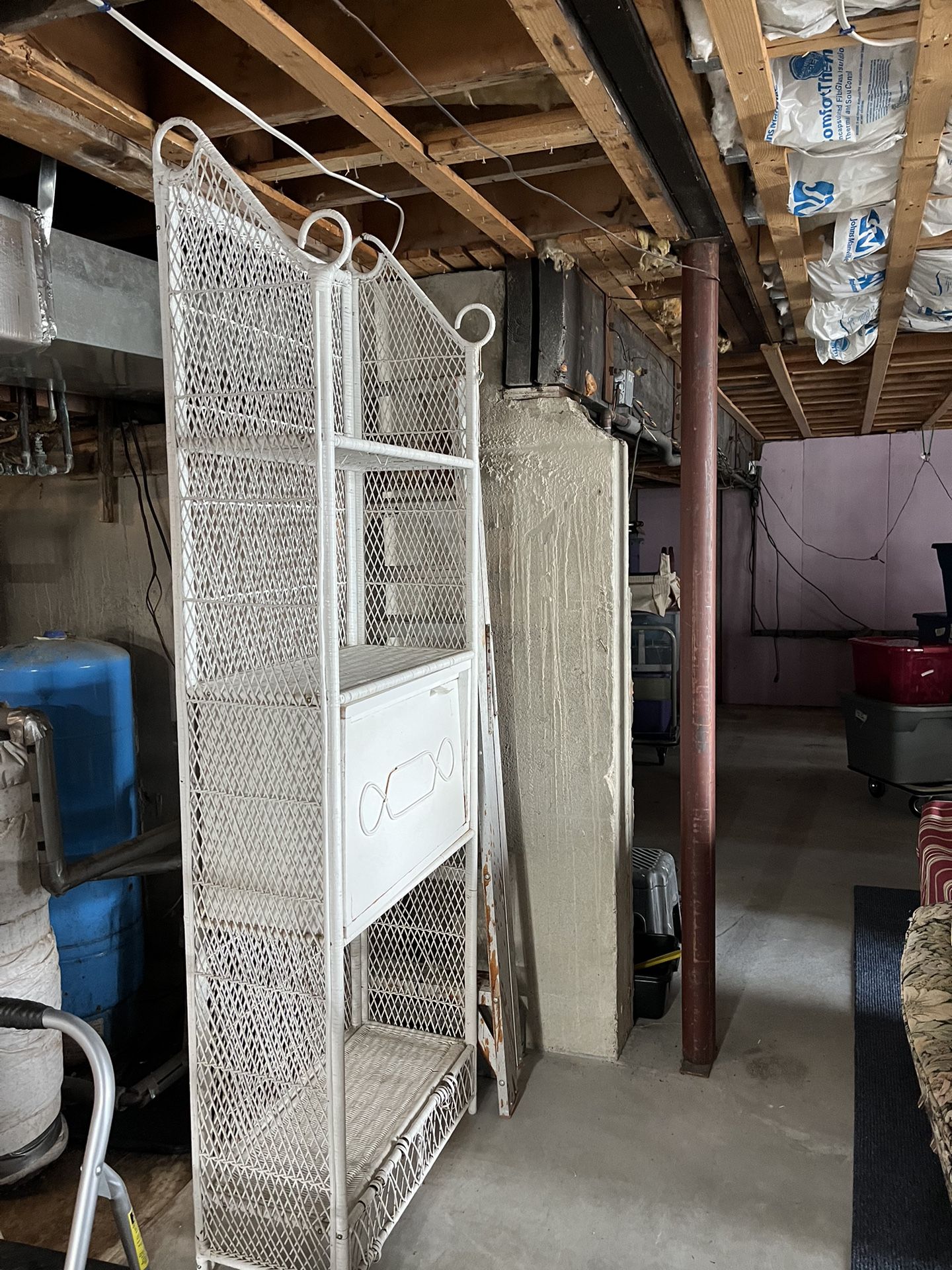 Free bookshelf that has a secretary desk built-in 84 x 28 x 13 1/2