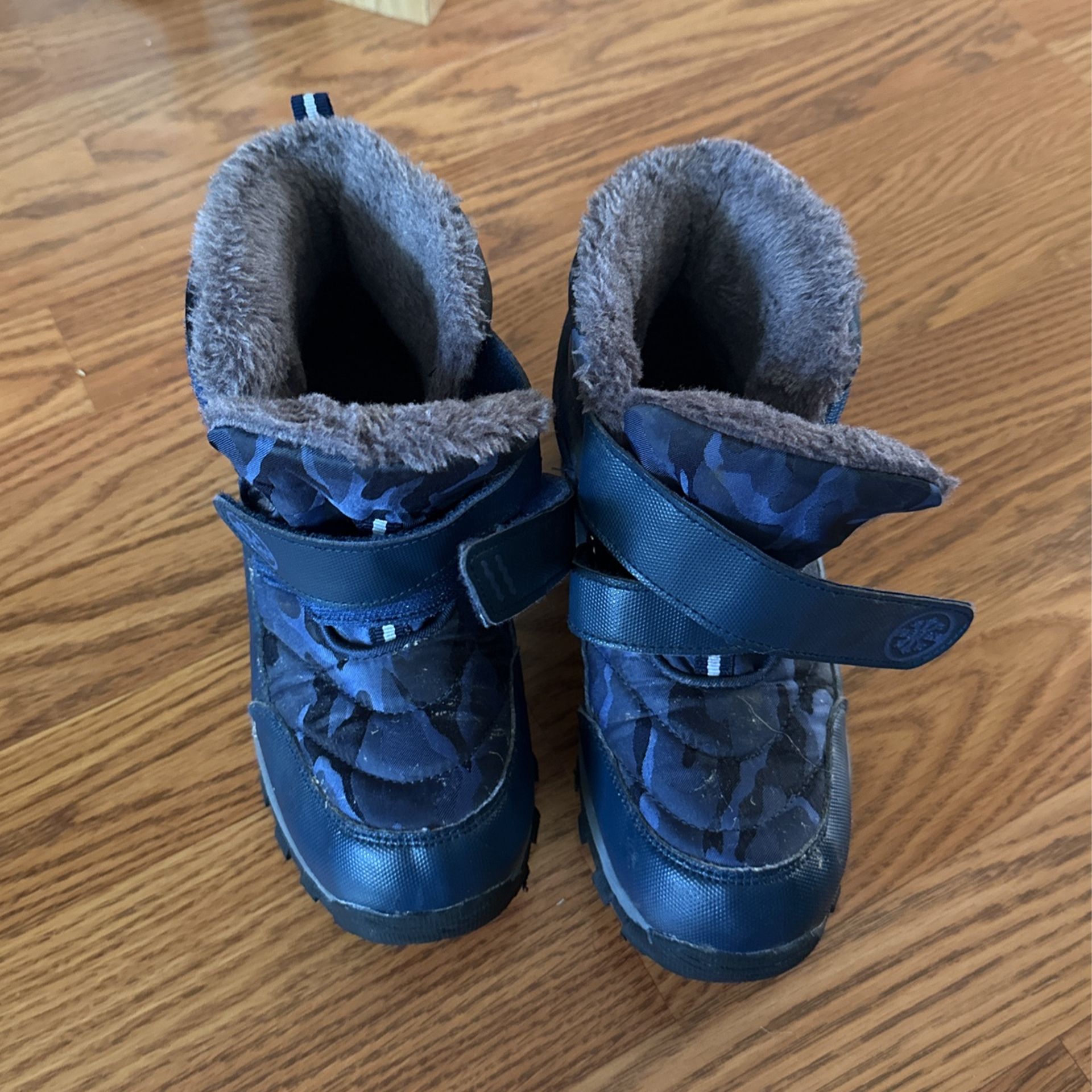 Kids Snow Boots Blue Size 4.5
