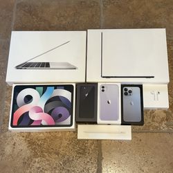 Apple *EMPTY Boxes Only* MacBook Air/Pro IPhone Pencil AirPods iPad Air-8 Boxes