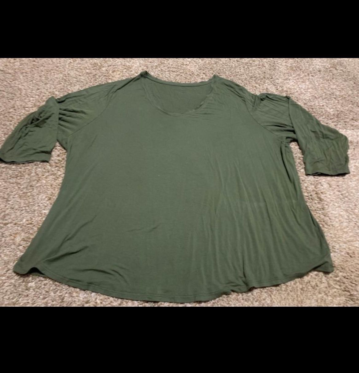 Olive green woman’s top size 5XL