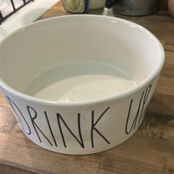 Rae Dunn Dog Water Bowl