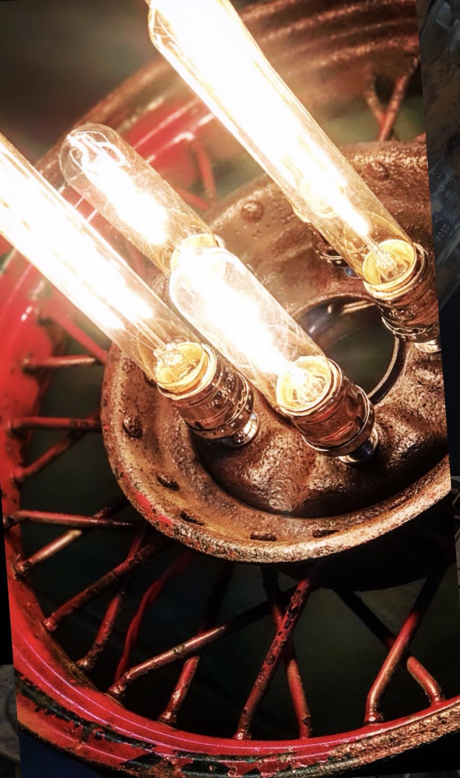 1930s Ford Model A Wire Wheel Lamps, Built From Original Parts