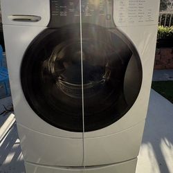 Kenmore Elite front load washer He3t plus pedestal.