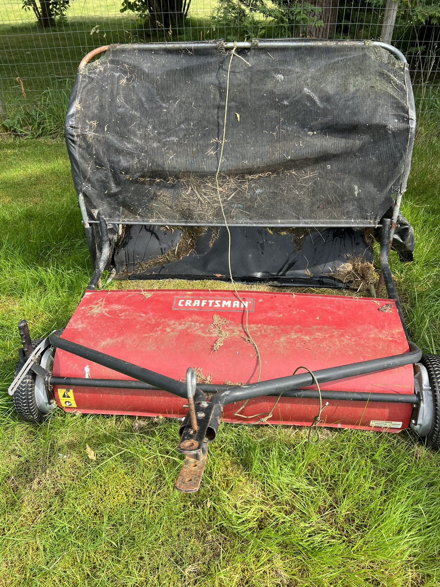 Craftsman Tow behind lawn sweeper