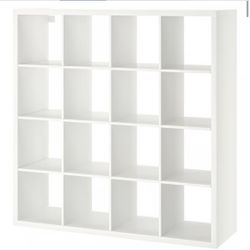 KALLAX Shelf unit, white, cube organizer cabinet  