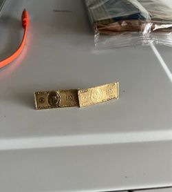 100 dollar bill earrings 10k