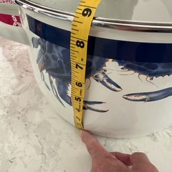 Golden Rabbit Enamelware Blue Crab 