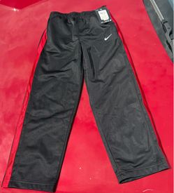 Nike boys size 7 sweat pants black red stripe new $10