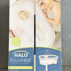 HALO Innovations BassiNest Swivel Sleeper Luxe - Dove Gray Tweed #4446