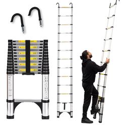 Kzebra Telescoping Ladder Ladder 12.5FT
