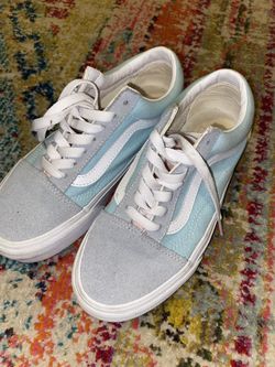 old skool vans pink/blue