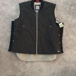 Craftsman vest Sherpa lining