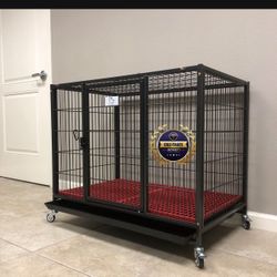 Dog Cage Kennel Size 37” Medium With Grid And Tray New In Box 📦 