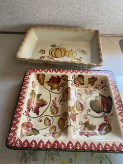 Ceramic Serving Pieces - Offers Are Excepted 