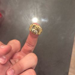 14k Jesus Malverde Ring