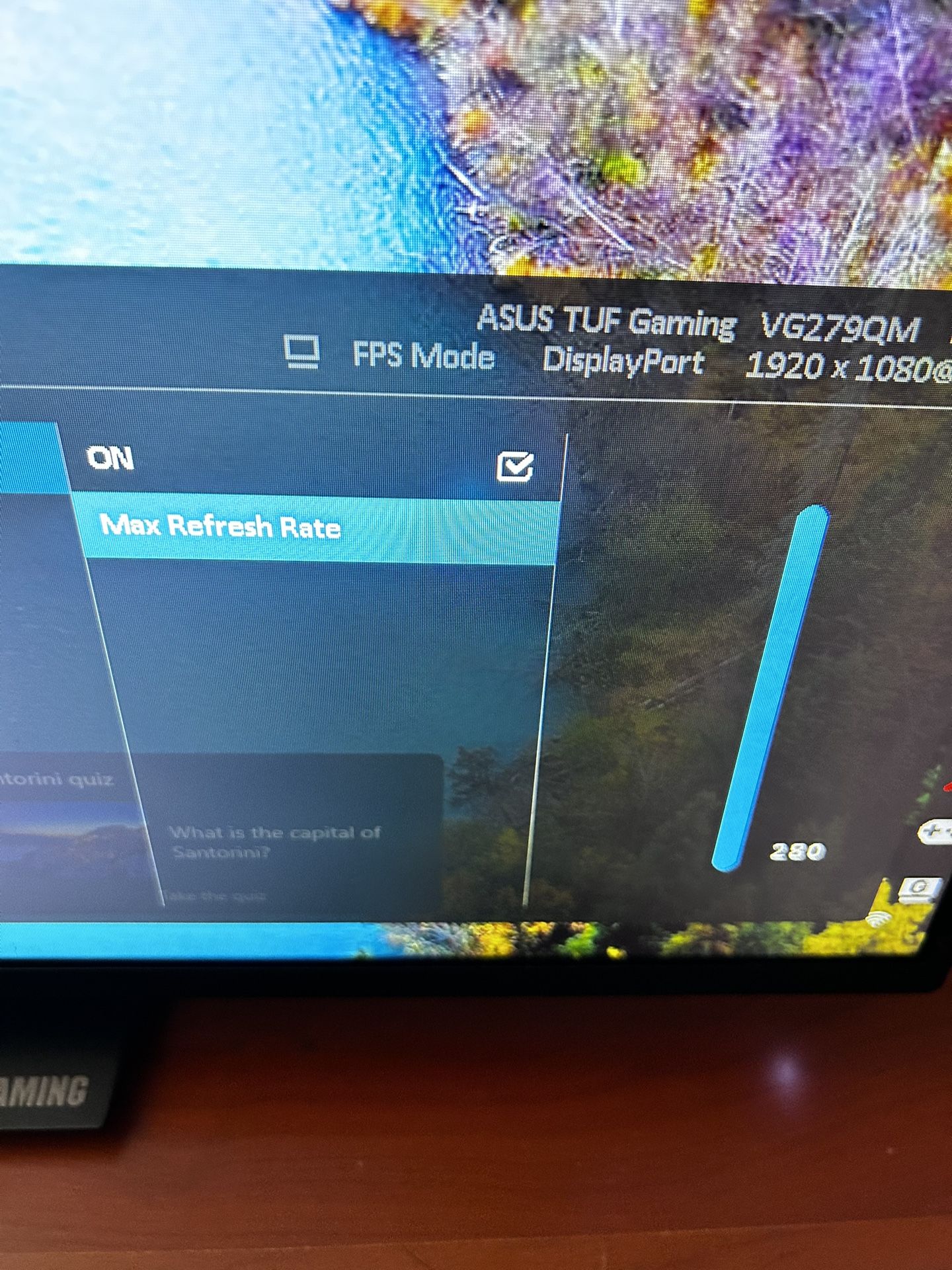 Asus VG279QM 280Hz Monitor