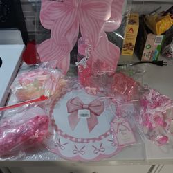 Pink Baby Shower Items