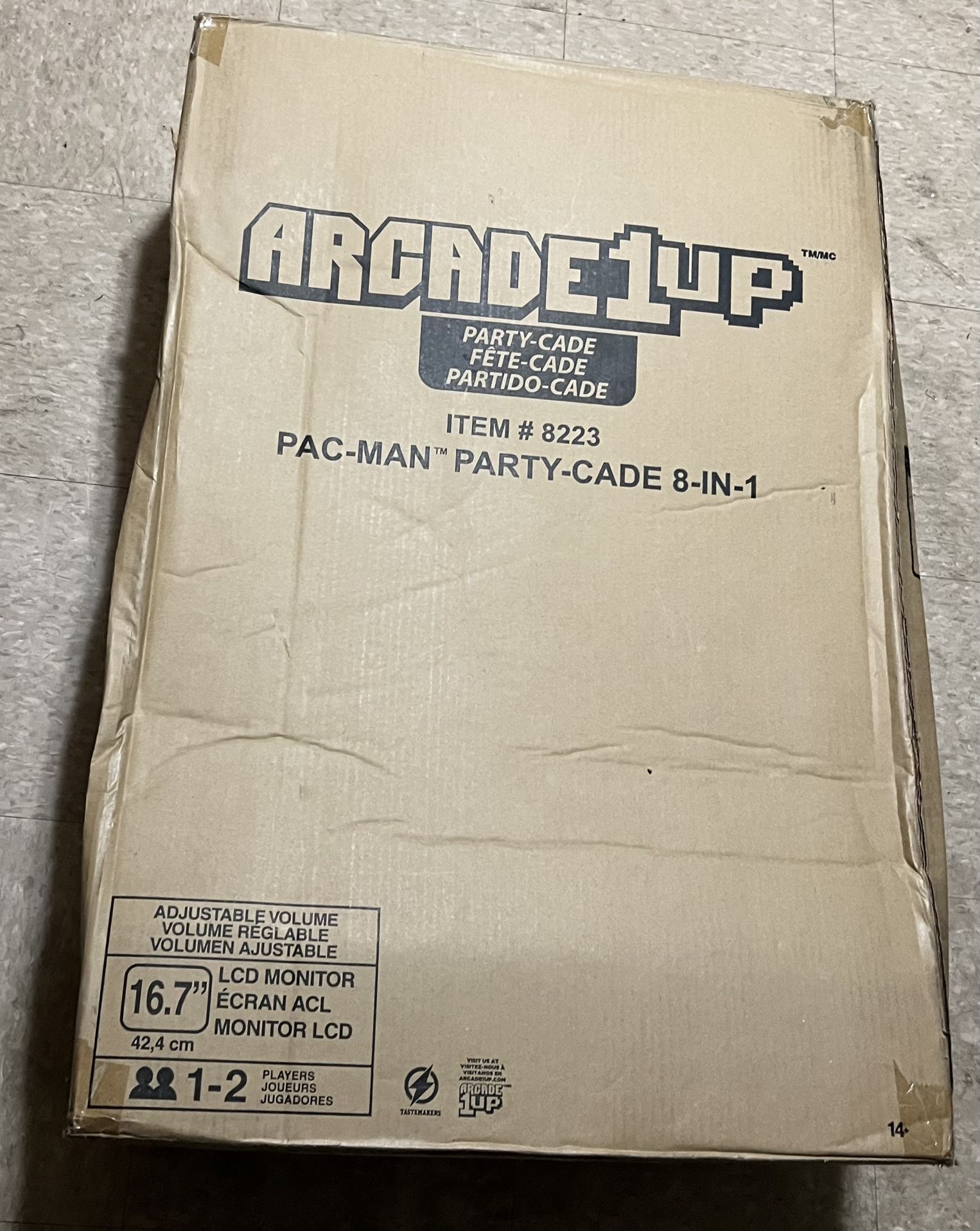 Arcade 1up PAC Man Party Cade 8 In 1 Video Game System Arcade