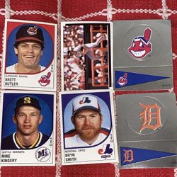 Baseball sticker cards 