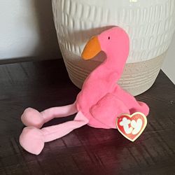 Pink Flamingo Teenie Beanie Baby 
