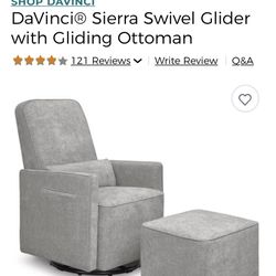 Swivel Glider And Ottoman 