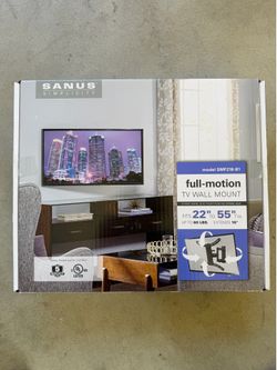 New “Sanus” Simplicity Full Motion T.V. Wall Mount